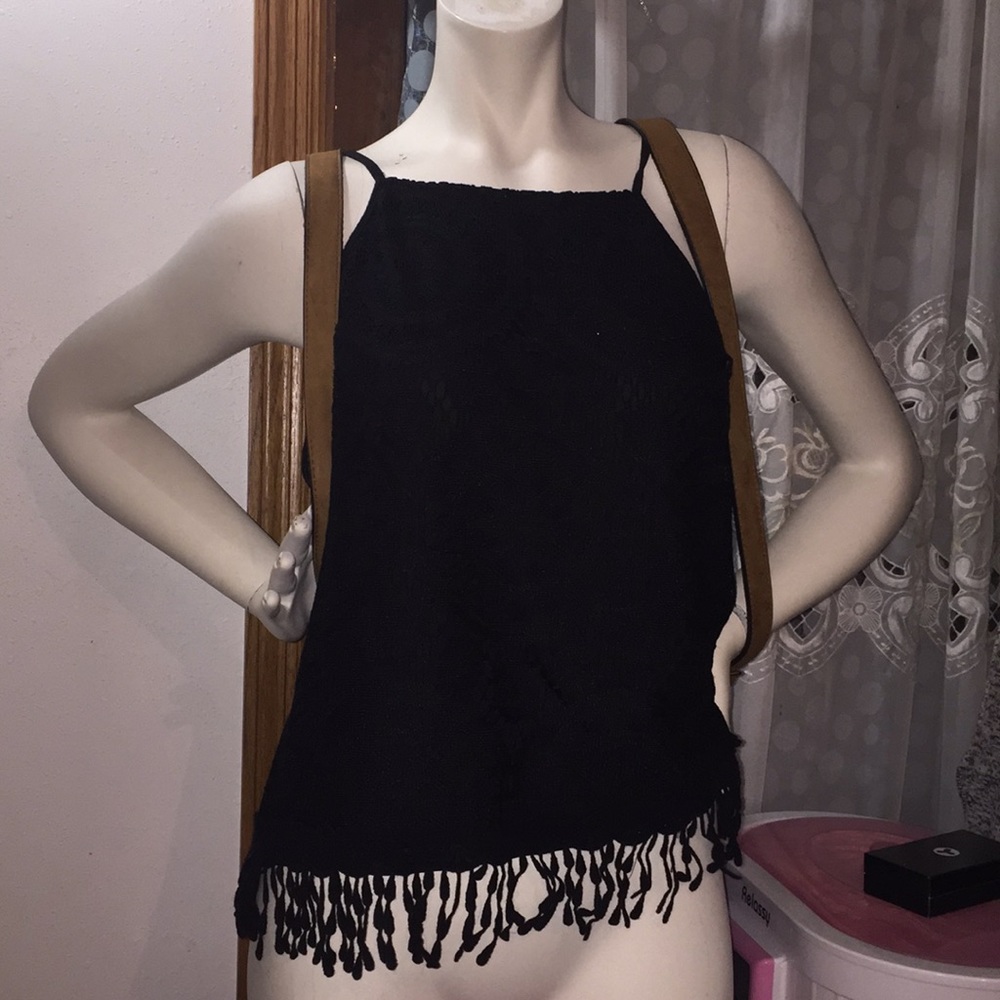 Really cute black laced tank top